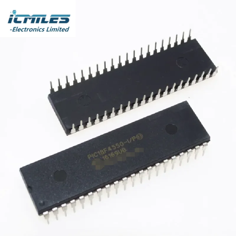 PIC18F4550 PIC18F4550-I P DIP-40 Microcontrolador PIC18F, SMD 8BIT 32KB Flash 40DIP 40-DIP 40-DIP-40, 1 5 10Pcs