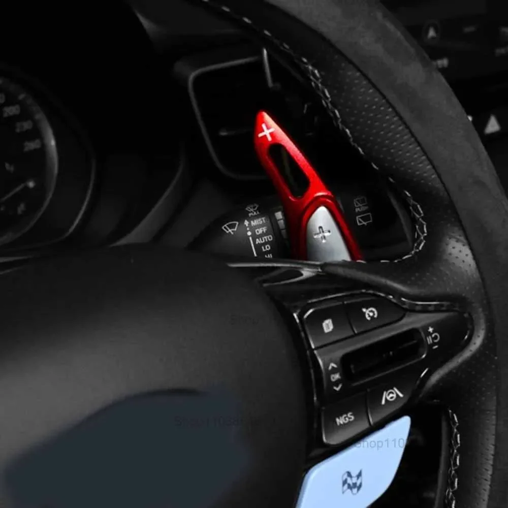 For Hyundai I30 Wagon N Line Veloster KONA N Elantra Avante GT N-line CN7 Car Steering Wheel Shifter Paddle DSG Extender Sticker