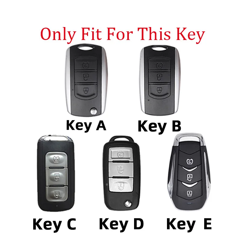 Car Key Cover Remote Fobs Cases Protector Keychain Holder Auto Accessories For DFSK Dongfeng Fengguang 580 DFM Glory 560 500