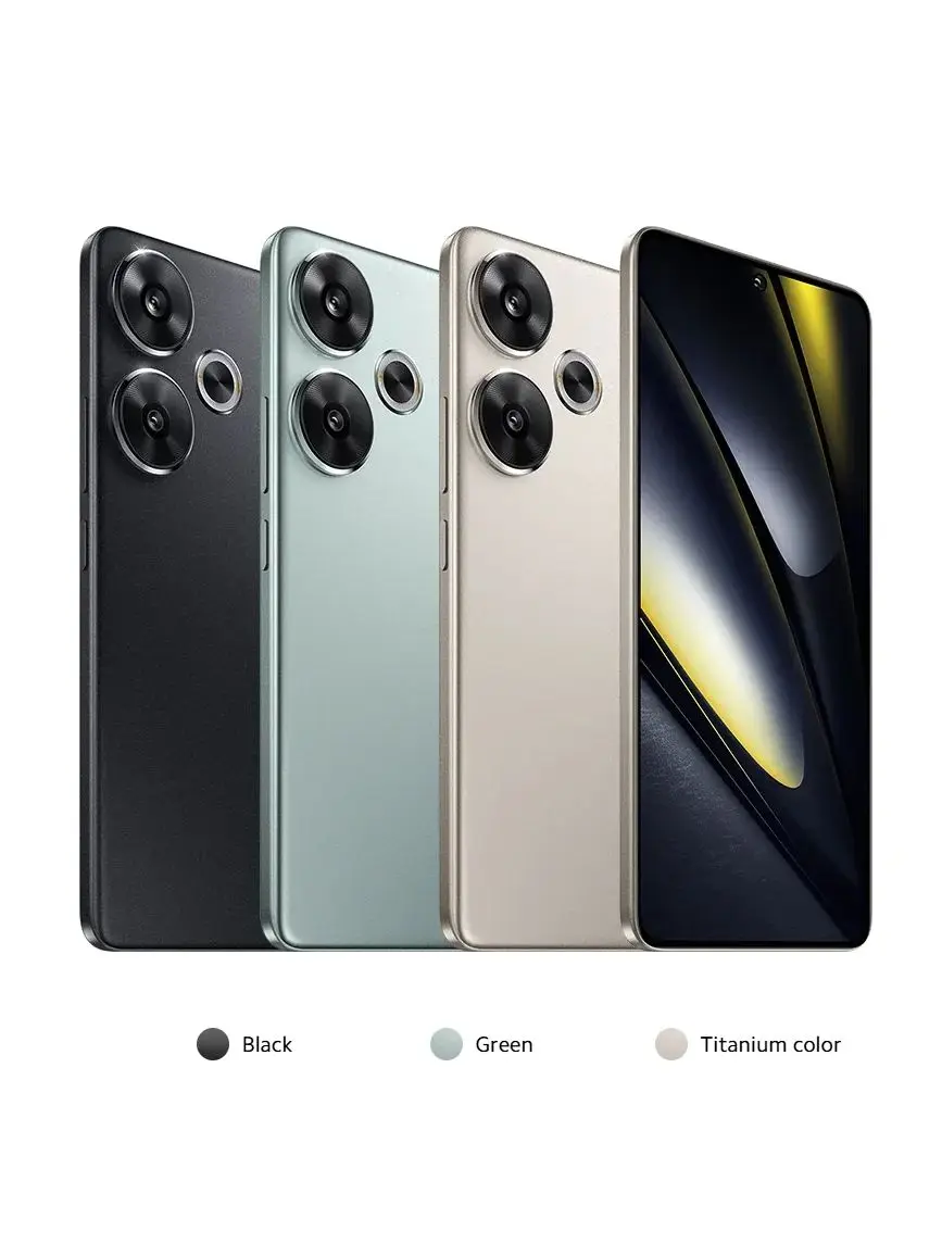 POCO F6 5G NFC édition mondiale Snapdragon 8s Gen 3 Turbo charge 90W 6.67 1.5 K 120Hz CrystalRes AMOLED Dot affichage