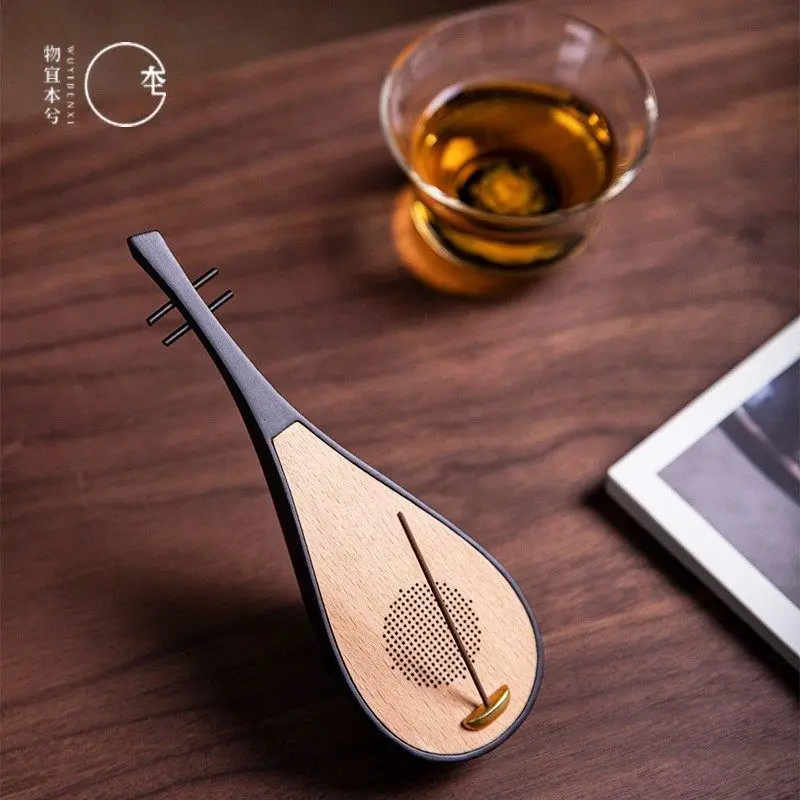 

Benxi Zen walnut solid wood music incense insert pipa bluetooth audio merchandise national style gifts home ornaments