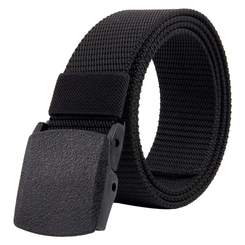 

New Plastic Buckle Nylon Tactical Belt Korean Version High-Quality Hiking Belt For Men And Women's Military Hunting Training