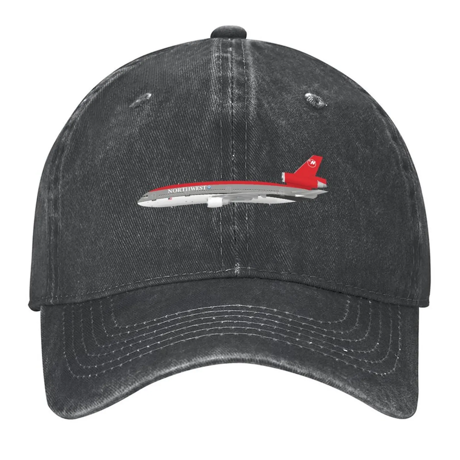 

Wings In Uniform - DC-10 - Northwest Airlines - 80's Baseball Cap Visor Ball Cap Anime Hat Women's Golf Clothing Men's
