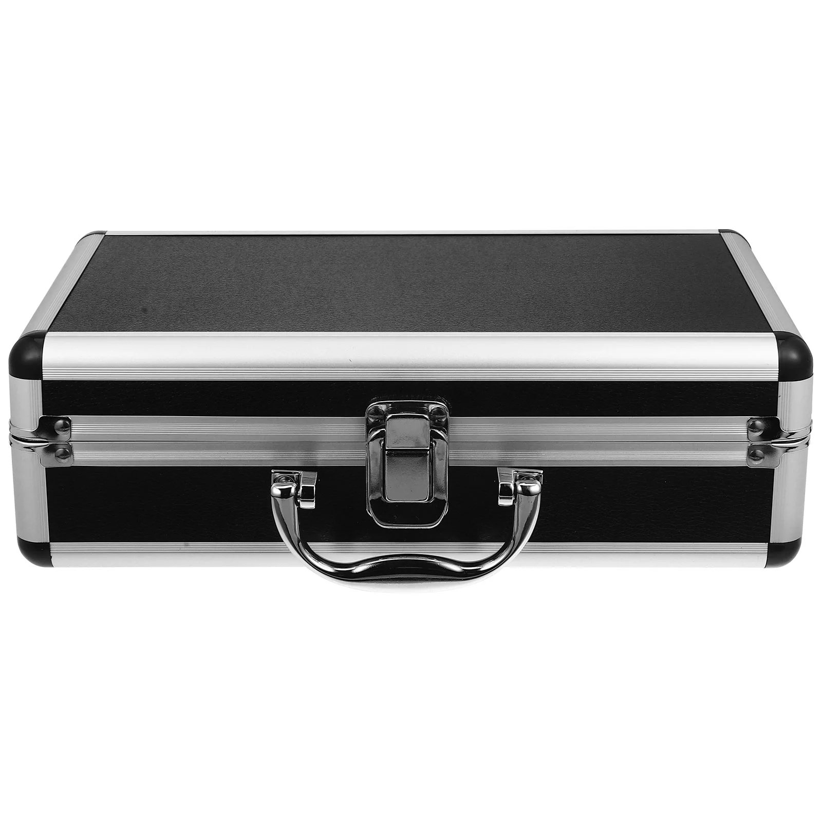 

03 pcs Black Corner Aluminum Alloy Tool Box Password Lock Large Capacity Storage Case for Hardware Jewelry Multi for Home