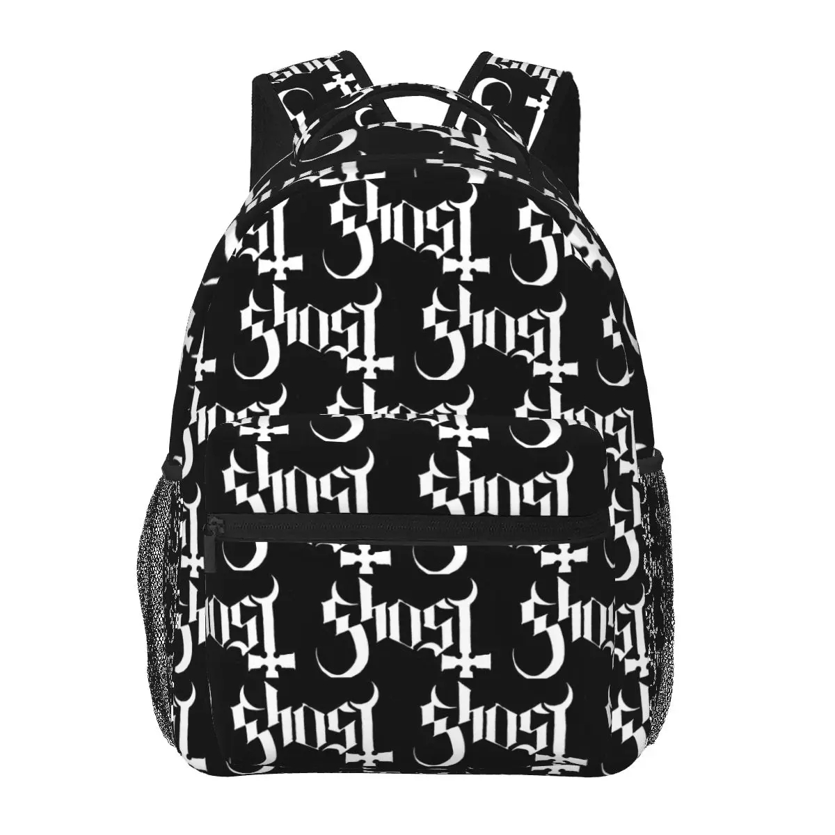Rock Band Ghost BC Backpacks Boys Girls Bookbag Students School Bags Cartoon Travel Rucksack Shoulder Bag Large Capacity
