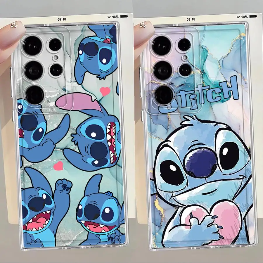 Disney Stitch Cute Phone Case for Samsung Galaxy S23 Ultra S21 S25 Edge S20 Plus S24 S22 FE Note 20 Ultra 10 Soft Cover - náhled 6