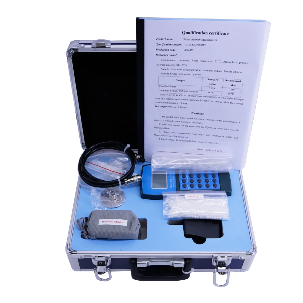 ​HBD5-MS2100Wa Portable Food Water Activity Tester Accuracy 0.005Aw