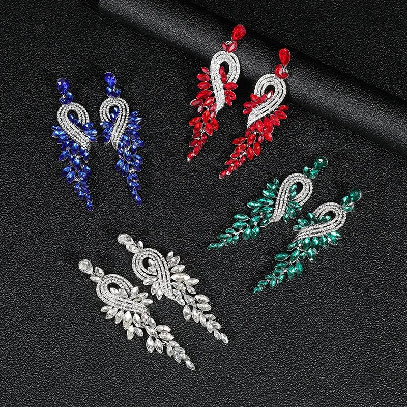 Vintage Earrings Phoenix Pattern Fashion New Year Earrings