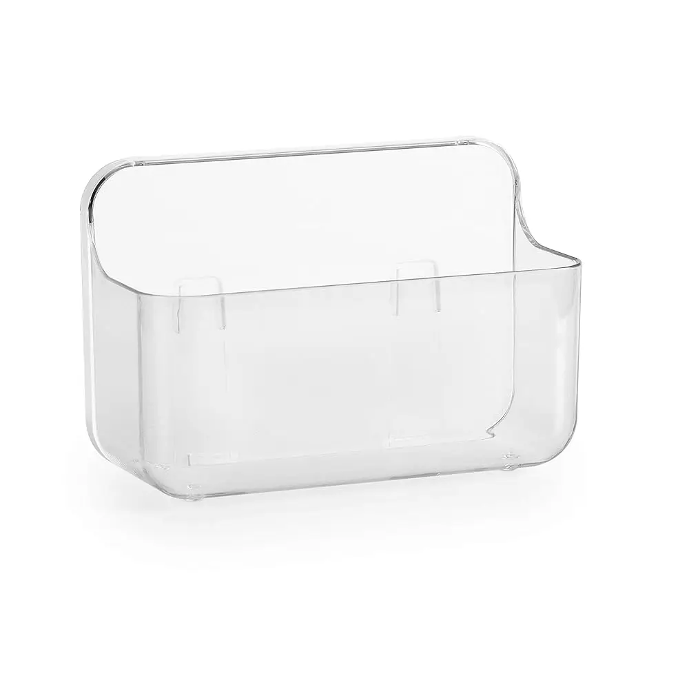 

Adhesive Wall Mounted Small Storage Organizer Box Without Drilling For Bathroom, Pantry, Kitchen, Laundry, Utility Room, Inside