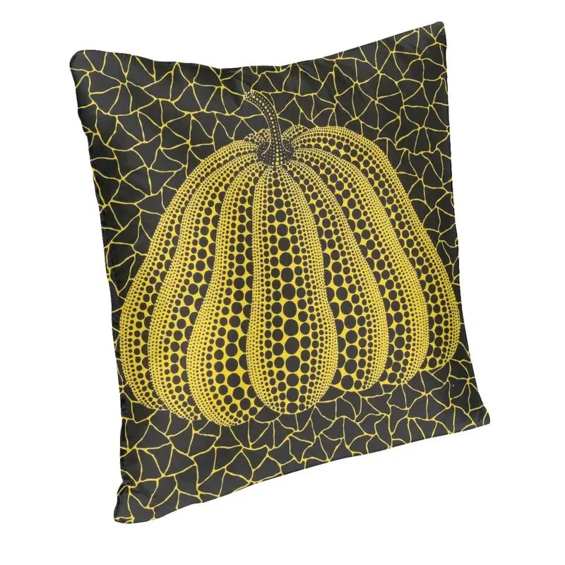 Yellow Yayoi Kusama Pumpkin Cushion Cover Minimalis Modern Soft Cute Pillow Cases Decoration Salon