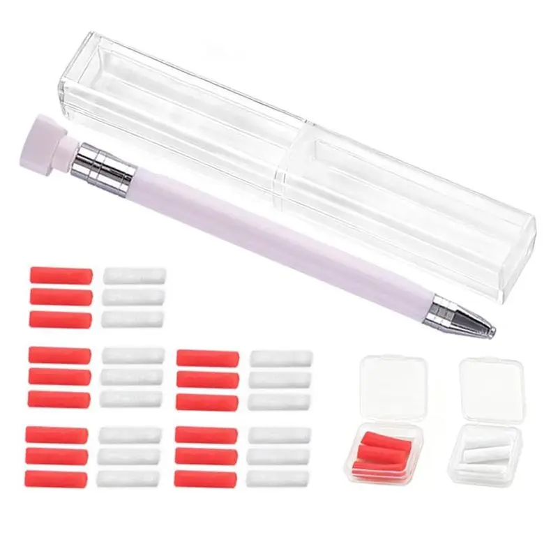 

A96K-For Diamond Art,Nail DIY Craft Refillable Wax Pen 2025 New With Ergonomic Grip, Pink