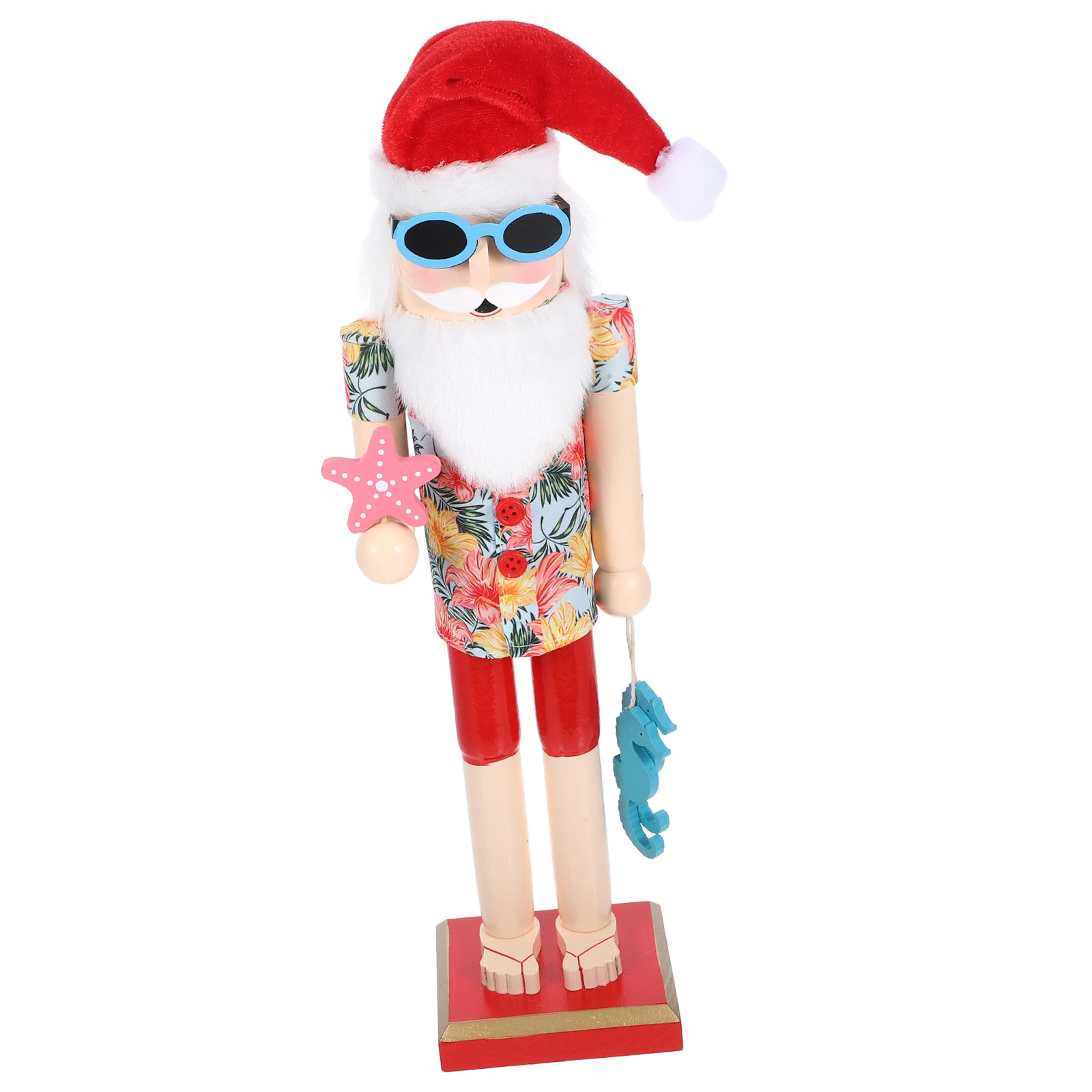 

Small Walnut Nutcracker Ornament Seaside Home Decor Nutcrackers Wood Decorative
