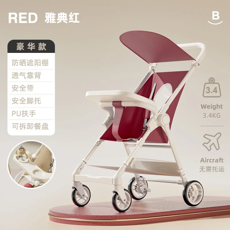 Pocket Cart Baby Walking Tool Lichtgewicht Opvouwbaar Geschikt voor kinderen Reizen Boarding Compact voor baby's