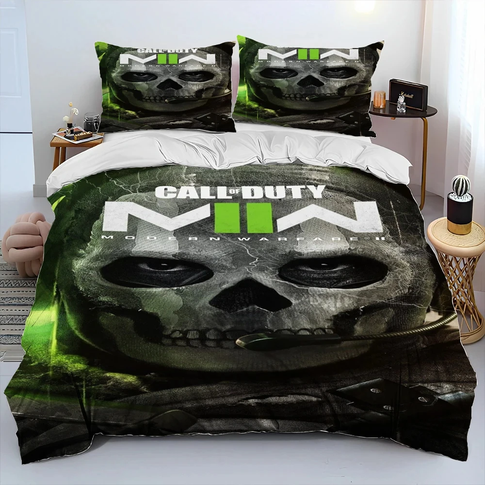 COD Game, Call of Duty, Set di biancheria da letto per piumino da gioco, Set copripiumino copripiumino federa, Set di biancheria da letto king Queen