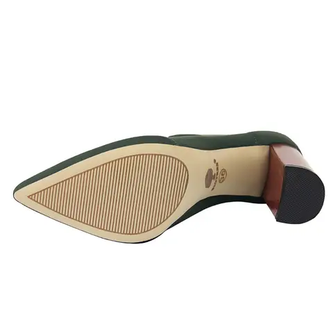 महिलाओं के लिए 10 सेमी ऊँची एड़ी के रेशमी सॉक बूट हरे चौकोर ब्लॉक हील वाले एंकल बूट लेडी स्प्रिंग ऑटम पॉइंटेड टो साटन सेक्सी पार्टी शूज़ 10 best sales महिलाओं के लिए सॉक बूट - №2