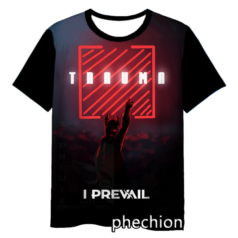 phechion New Fashion Men/Women I PREVAIL Band 3D Print Short Sleeve T-Shirt Casual Hip Hop Summer T Shirt Tops S246