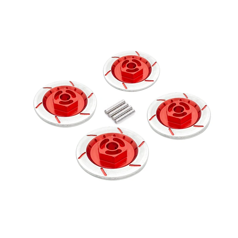 4 sztuk aluminium aluminiowy hamulec tarcza koła obręcz Box Adapter sześciokątny 12mm dla tamiya tt-01 tt02 HPI HSP 94123 1/10 RC na wyścigi drogowe