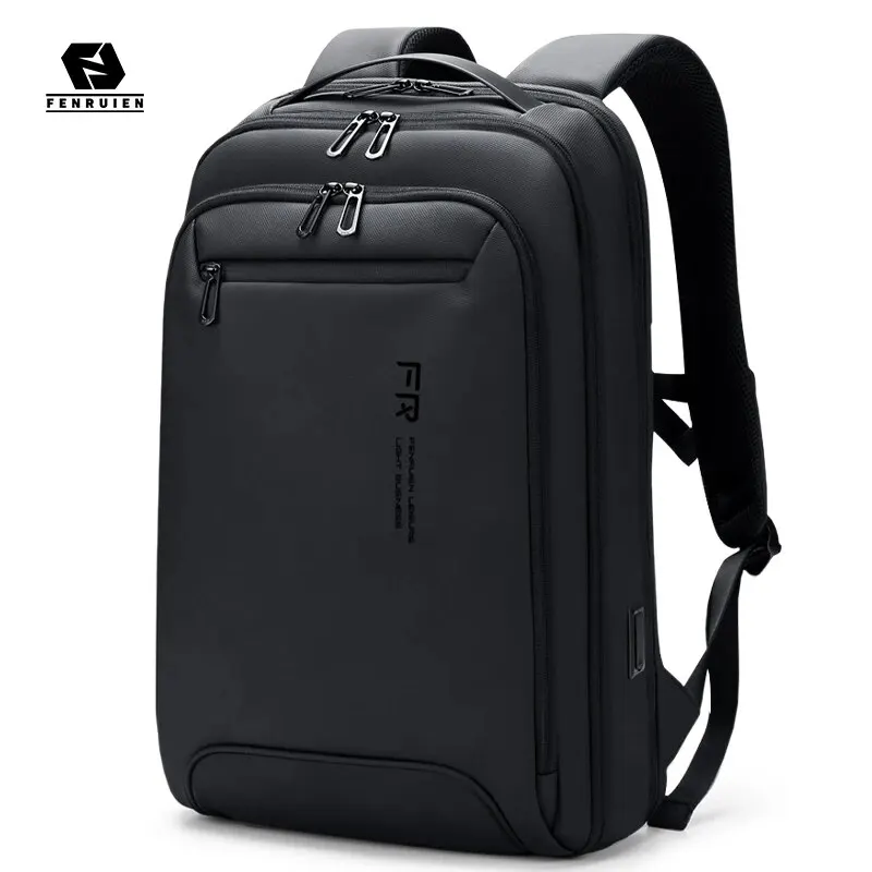 Fenruien Slim 15.6 Inch Laptop Backpack Multifunction Casual Business Men\'s Backpack USB Charge Fashion School Backpacks Unisex