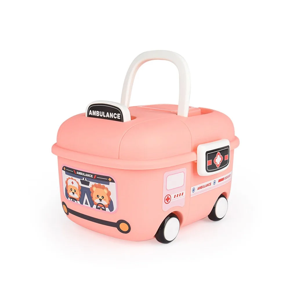 Cajas de almacenamiento multicolores, caja de transporte de polea de coche de dibujos animados multifuncional, caja organizadora de artículos diversos de plástico de varios tamaños