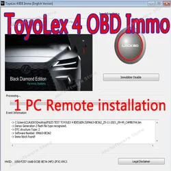 Toyolex 4 Diagnostic Tool One PC Install PK Toyolex3  for Denso Lexus Maschera-mento Ad-blue Car D TC Software Tool AD-blue