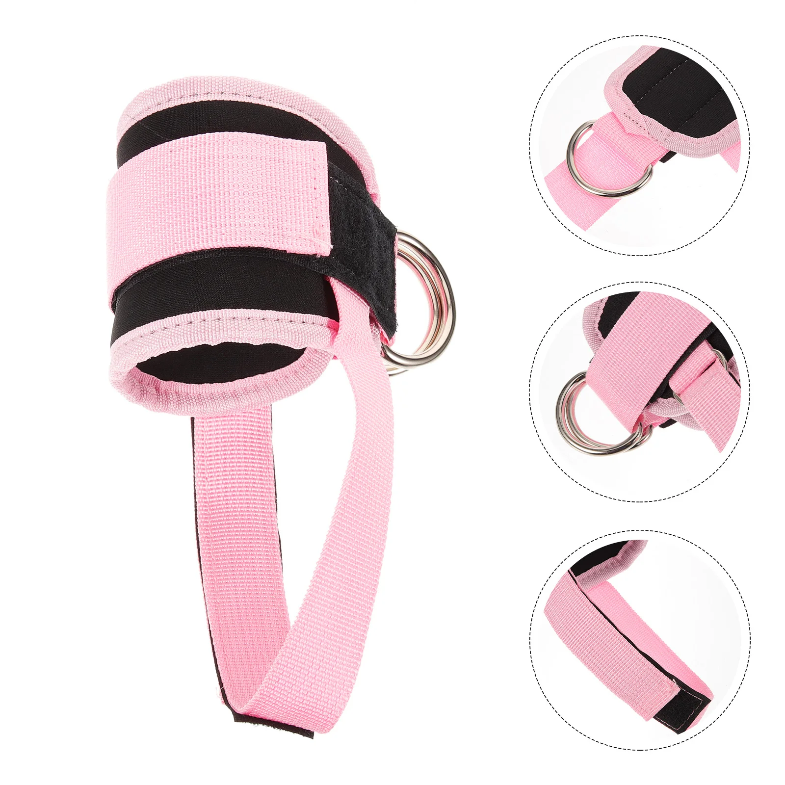 

2Pcs Bright Color Ankle Straps With Double Buckle Design For Women Gym Accessories Dumbbell Foot Attachment Fitness Strap