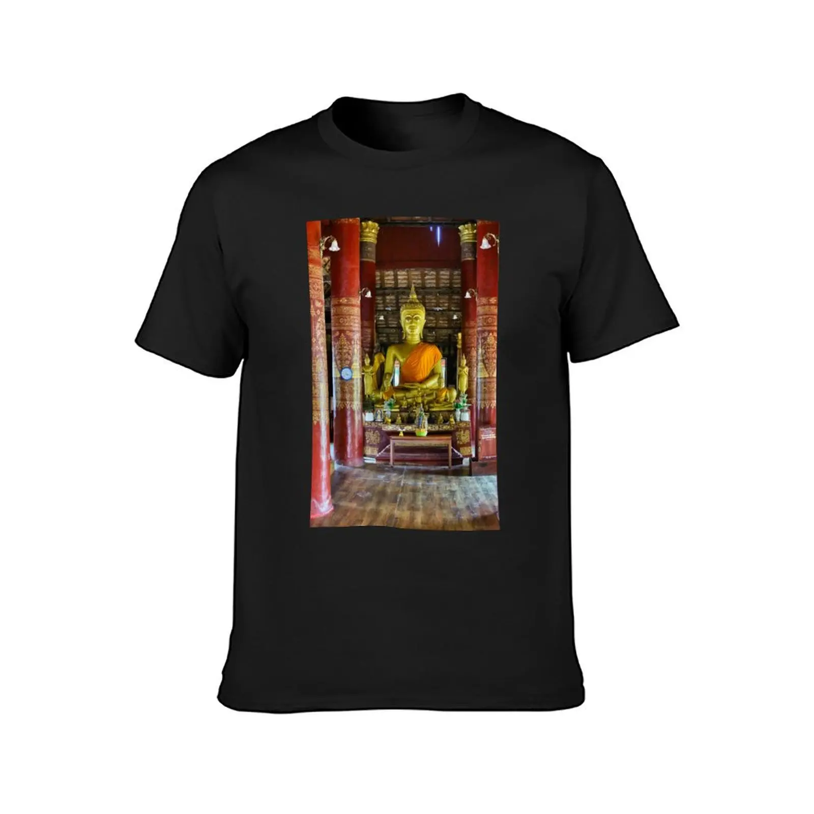 Eternal Tranquility: Wat Pak Khan Khammungkhun in Luang Prabang T-Shirt summer clothes korean fashion quick drying men t shirt