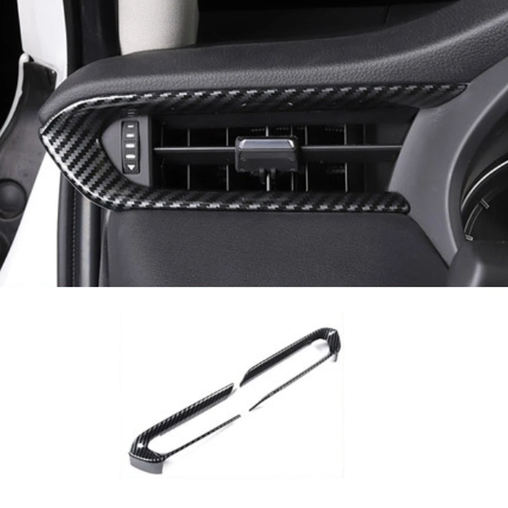 For Toyota Harrier Venza 2020-2022 Car Dashboard Side Air Outlet Vent Cover Trim Frame Sticker