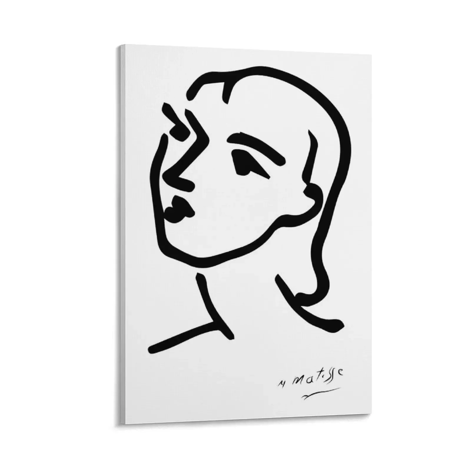 

Henri Matisse - Nadia aux Cheveux lisses - Nadia with Smooth Hairs - Signature Canvas Painting wall art canvas painting