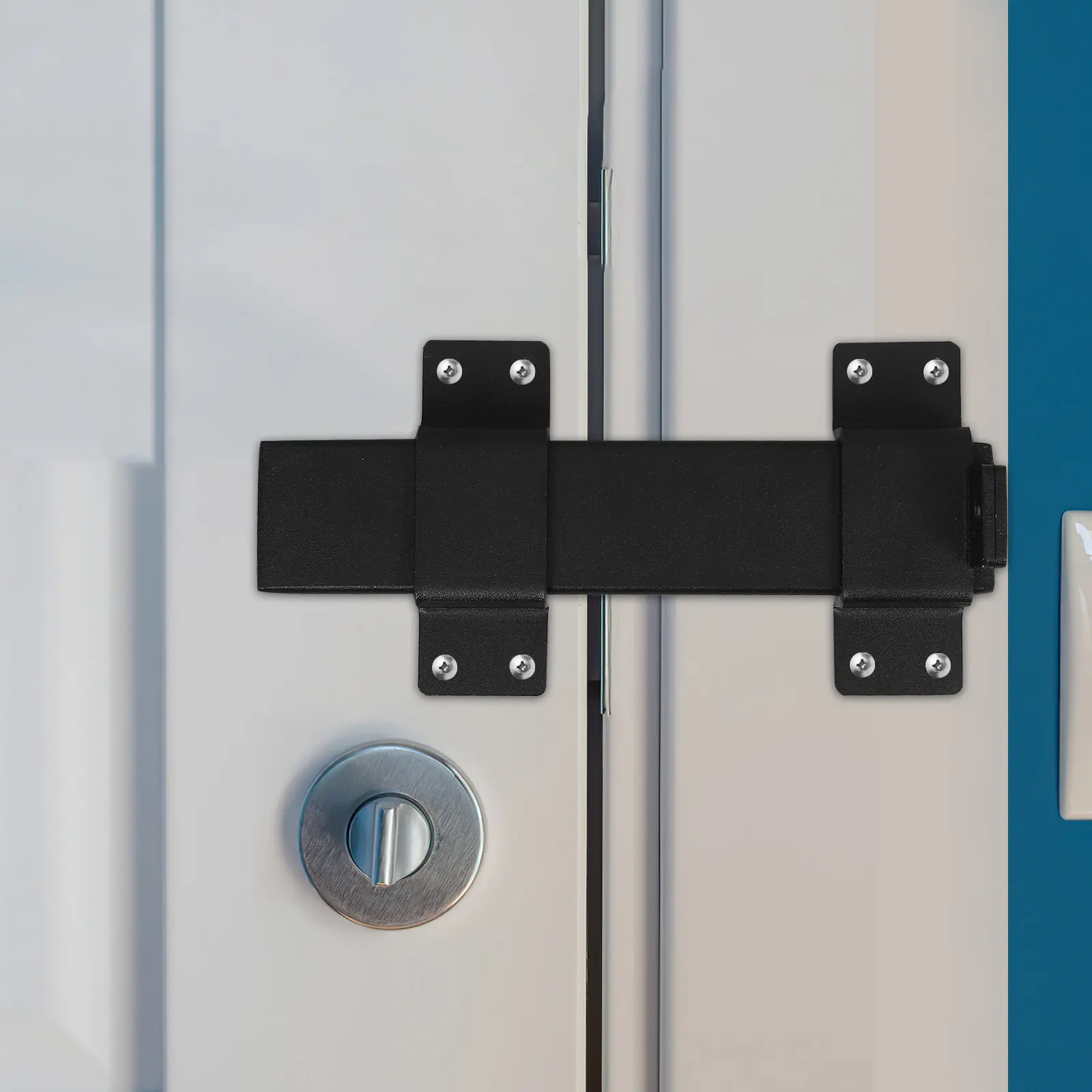 

Регулируемый замок-защелка для раздвижных дверей с отверстием для замка, усиленный, для деревянных ограждений, ворот, сараев, патио