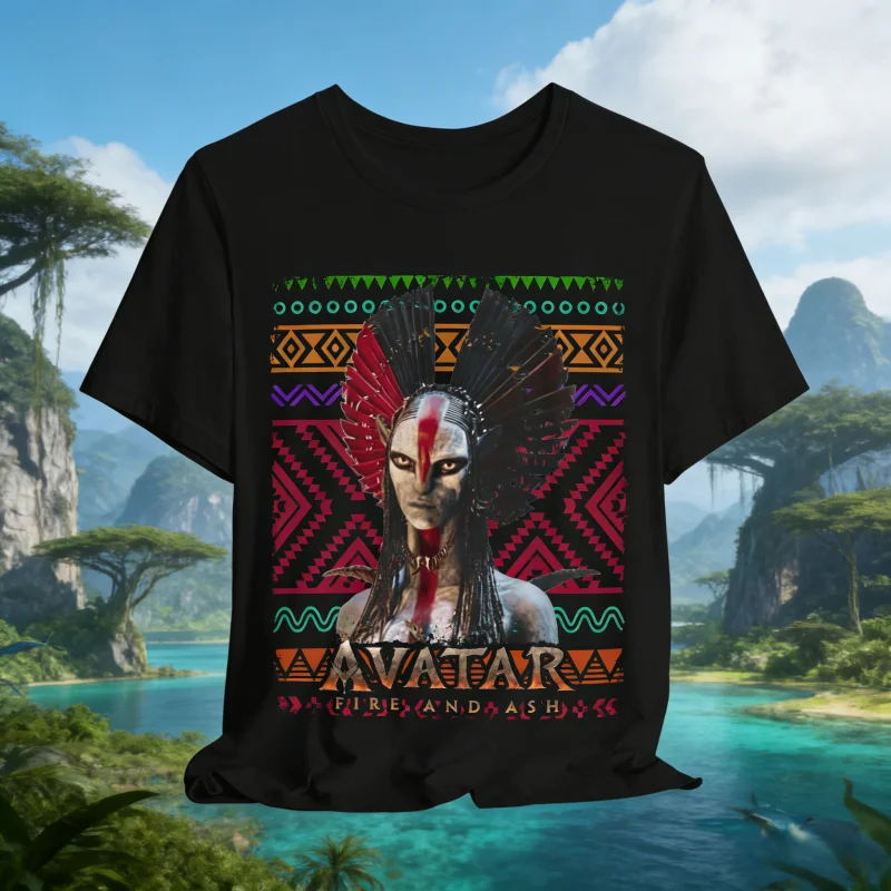 

2025 Aesthetic Avatar Fire and Ash Movie T-shirt: Vintage Fantasy Movie Unisex Graphic Tee 100% Pure Cotton Printed T-shirt Y2k