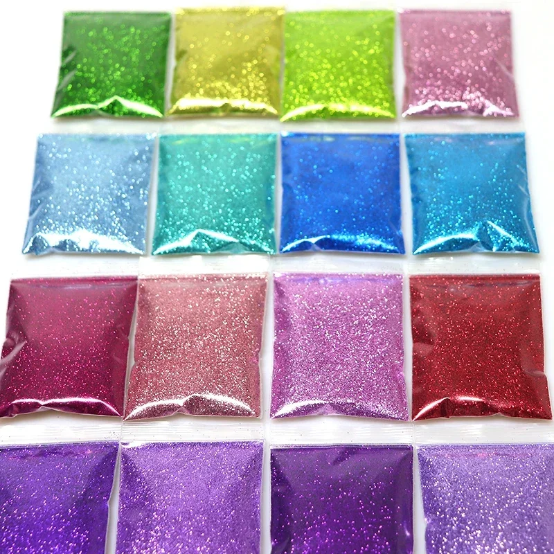 Purpurina brillante para uñas, polvo cromado fino, accesorios de manicura, suministros para decoración de uñas DIY, 0,2mm, 10g