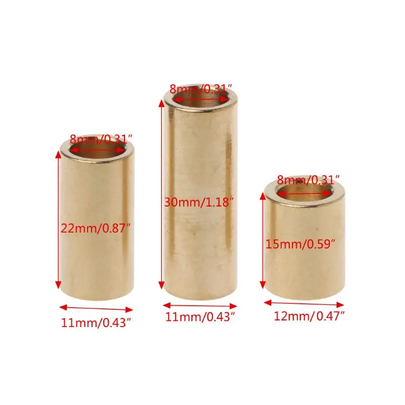 Self-lubricating Brass Sleeve Bearing Bushing 8mm Self-lubricating