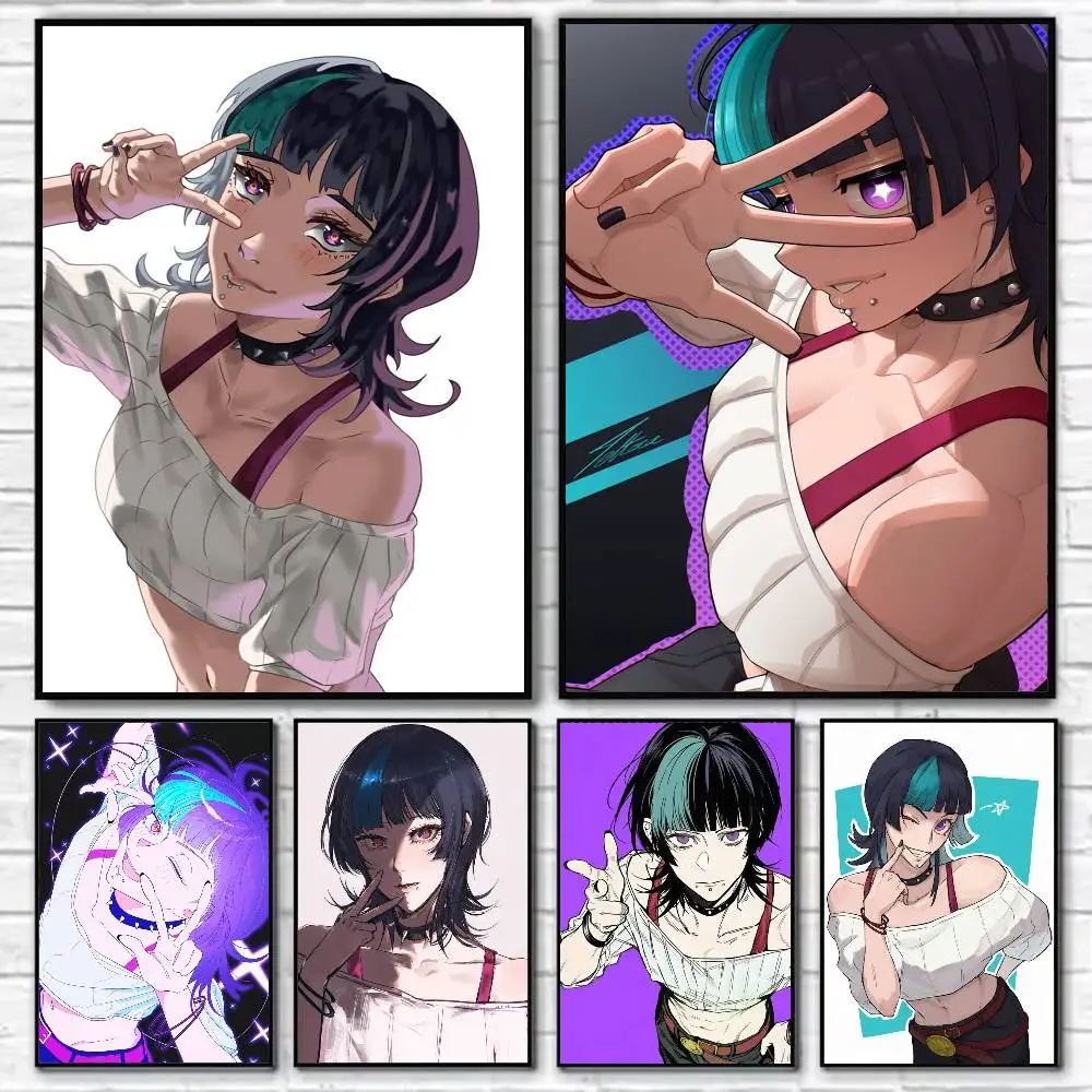 K-Kirara H-Hoshi Poster Self-adhesive Art Waterproof Paper Sticker Coffee House Bar Room Wall Decor