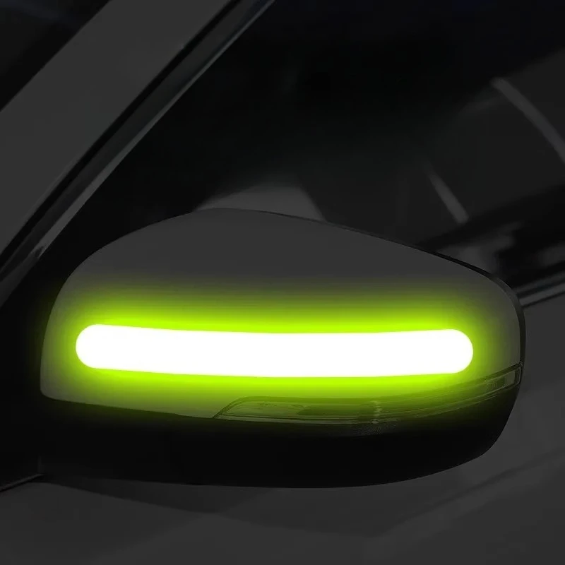 

Car Rearview Mirror Reflective Sticker Night Anti-collision Reversing Wheel Eyebrow Warning Logo Scratches Personalized Blocking