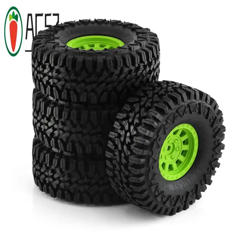 

AC52-4PCS 110Mm Wheels Tires For 1/10 RC Rock Crawler Axial SCX10 SCX10 II 90046 TRX4 RC4WD D90 RC Car Parts