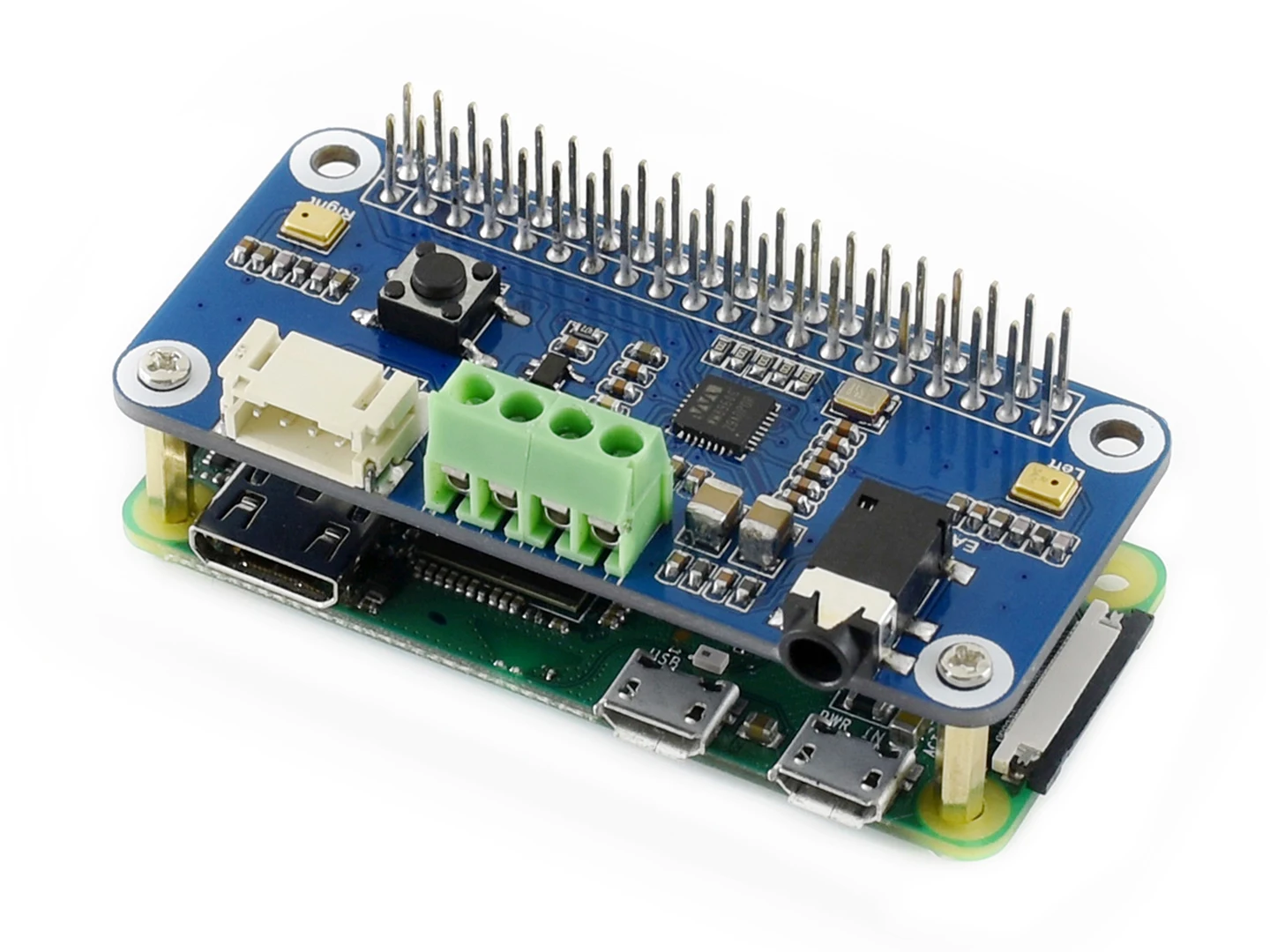 WM8960 Hi-Fi Sound Card HAT for Raspberry Pi Stereo CODEC Play/Record