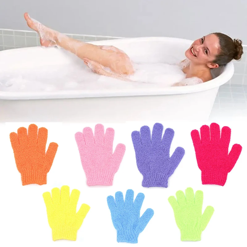 Household Five Fingers Bath Gloves, Shower Towel, Scrub, Body Wash, Children Home Supply, Elastic Wipe, Back Bathing, Limpeza