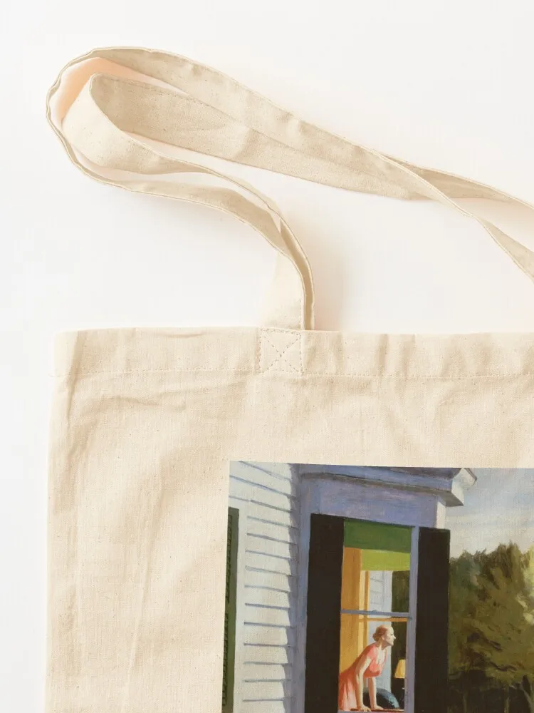 Edward Hopper - Cape Cod Morning - Minimalist Exhibition Art Poster Tote Bag custom canvas bag cute pouch bag