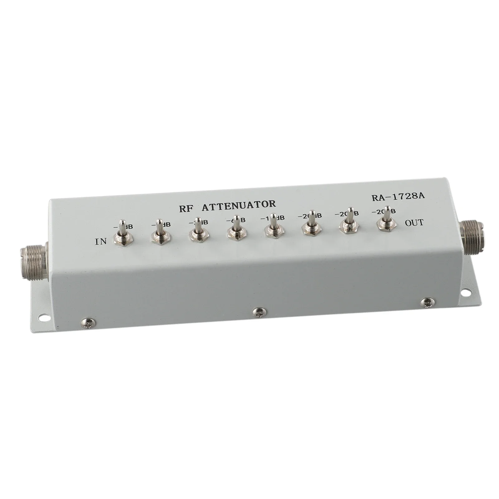 High Frequency Attenuator 1/2/3/6/10/20dB/8 Sections 82DB 250MHZ 0 82DB Variable Step for Amateur Radio Transmitters