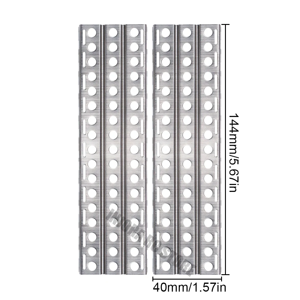 2Pcs Metal Aluminum Alloy Sand Ladder Recovery Board for 1/10 RC Crawler Axial SCX10 90046 Tamiya CC01 D90 D110 TRX4 Recat MST image 3