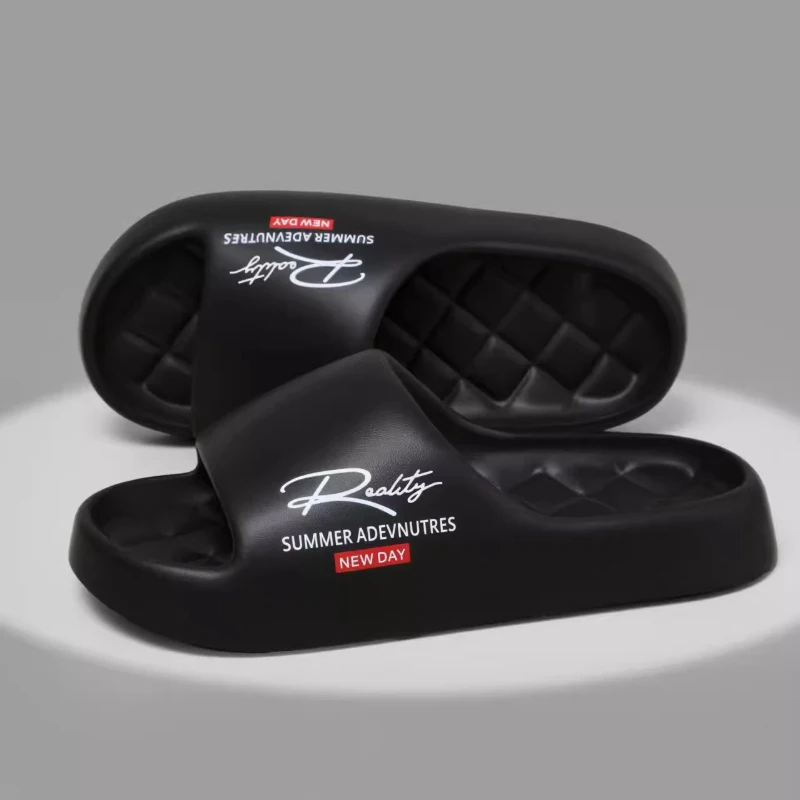 

2026 New Men Indoor Bathroom Slippers Soft EVA Light Weight Women Summer House Shoes Anti-slip Couples Home Hotel Shower Slides