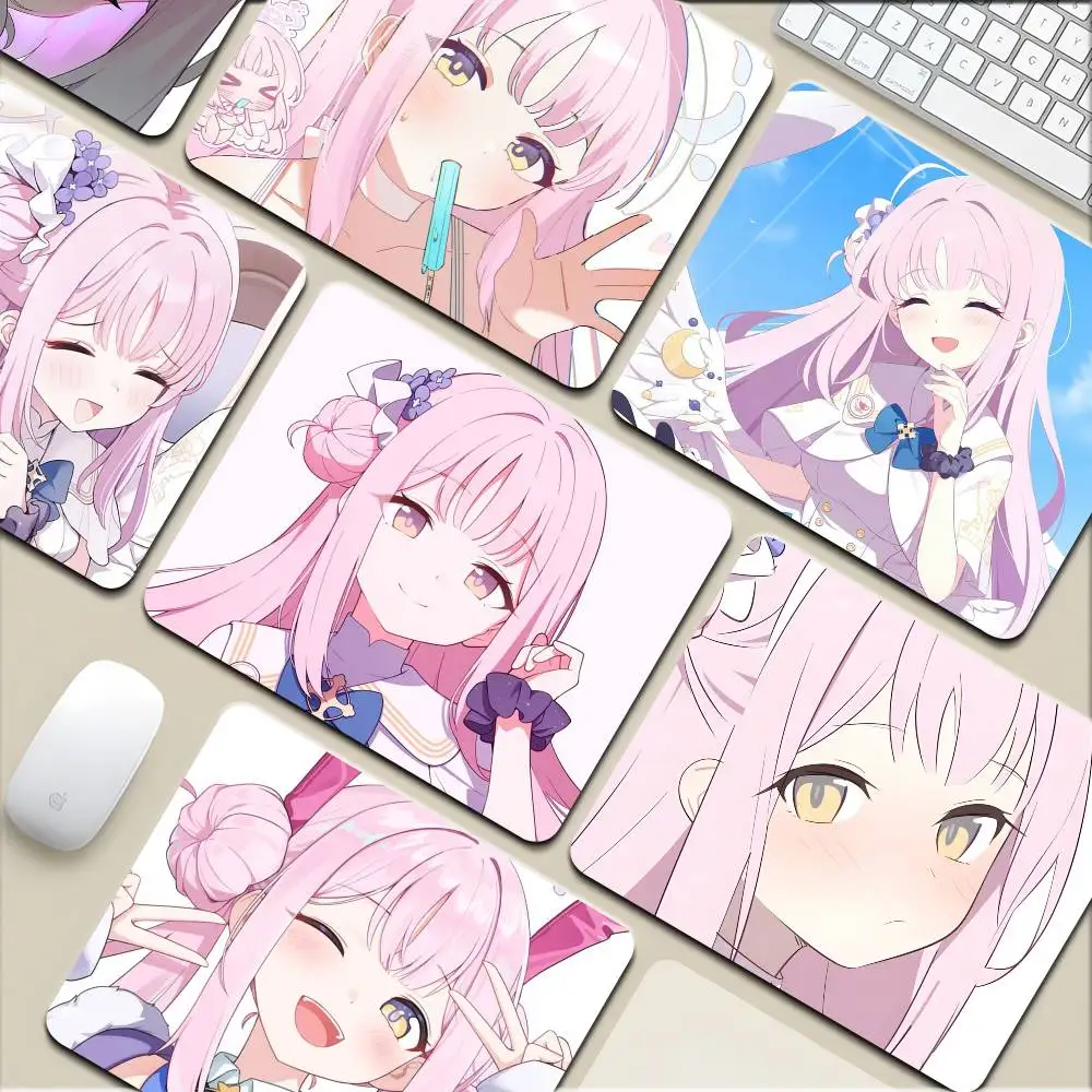 Anime Blue Archive Misono Mika Small Mousepad Keyboard Pad Laptop Cushion Non-slip Deskpad