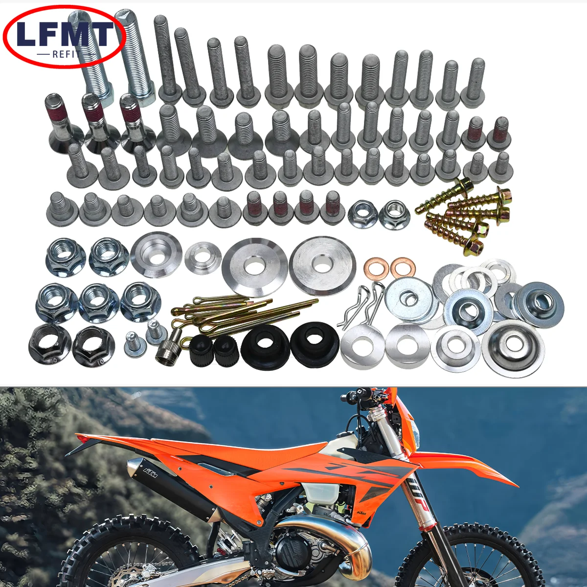 

Motorcycles Fairing Fender Screw Bolt Kit Fastener Set For KTM EXC EXCF SX SXF XC XCF XCW XCFW TPI Six Days 125 250 300 350 450