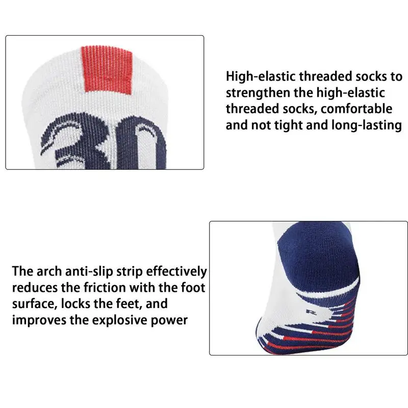 Number Football Socks Professional Soccer Socks Paris Club Star Number Football Socks Men's Sports Socks Football Socks image 5