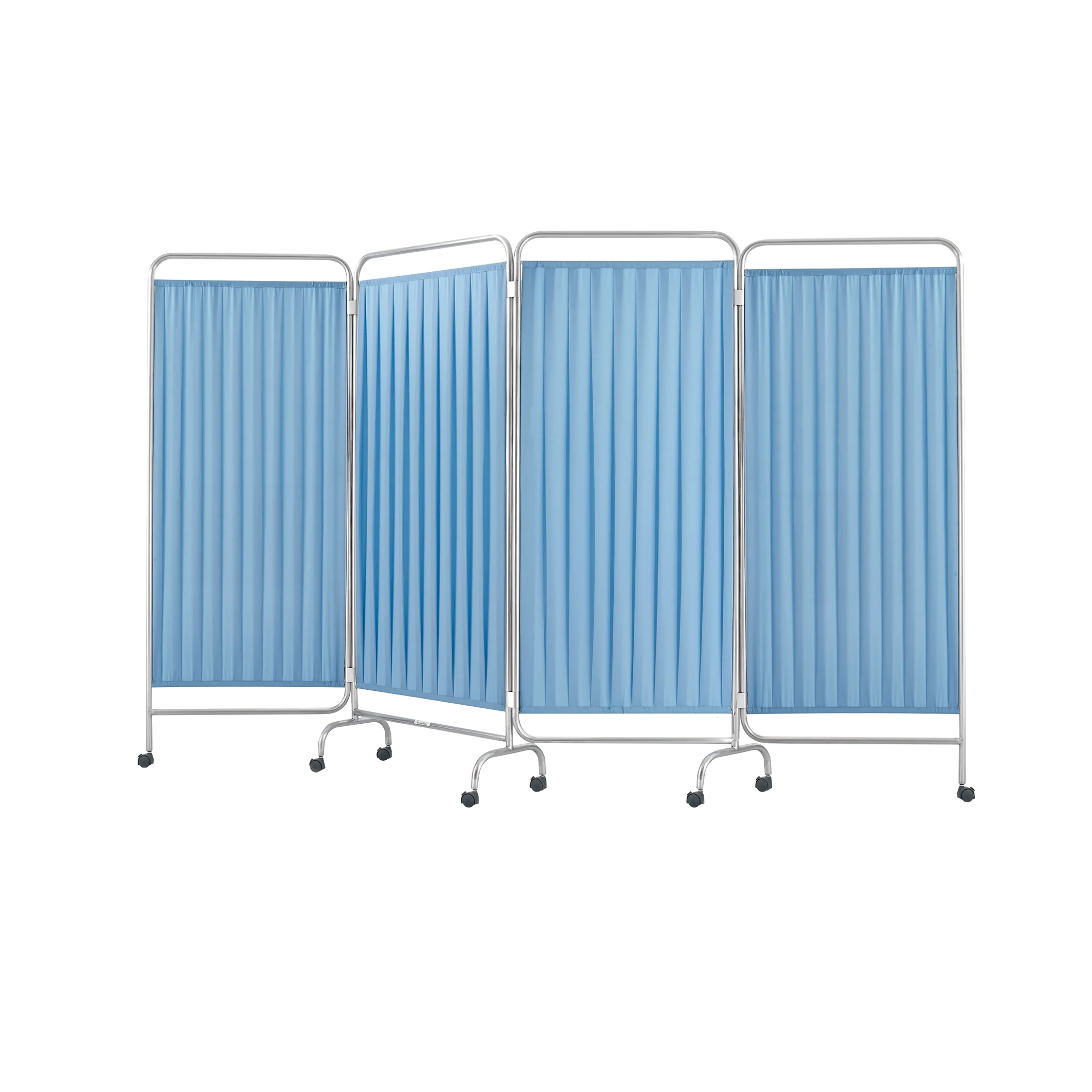 HH/PF-173 Hot Sales Stainless Steel Hospital Furniture 3 Folding Medical Bedside Ward Curtain hospital Screen