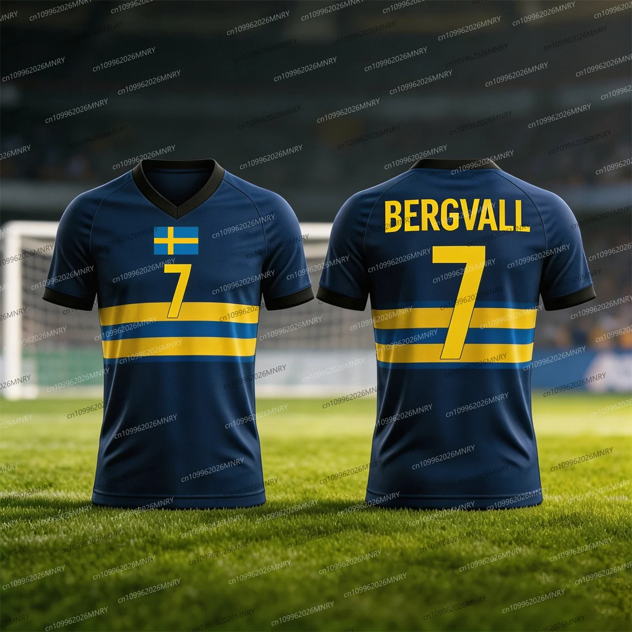 2026 Sweden Flag Emblem Jersey Summer Woman T-shirts Training Uniforms Jersey Breathable Quick Drying Fan Jersey Women Jersey