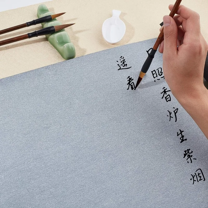 8 sztuk chińska kaligrafia pisanie wodą zestaw magicznych papieru Sienna chińskie tradycyjne pędzle do kaligrafii długopis Sumi malowanie rysunek — zdjęcie 4