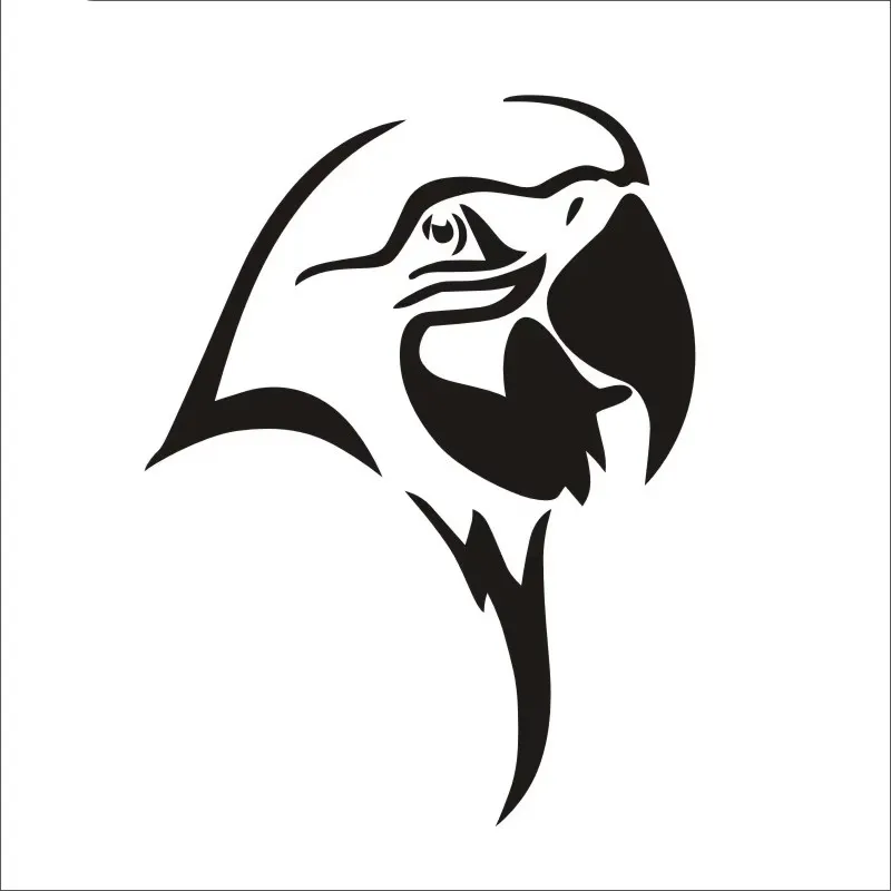 Parrot bird avatar cute design, car window bumper, motorcycle accessories decoration, vinyl sticker