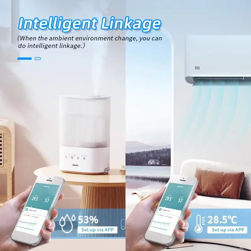 Tuya Zigbee/WiFi temperatuur-vochtigheidssensor Home aangesloten thermometer compatibel met Smart Life Alexa Google Assistant