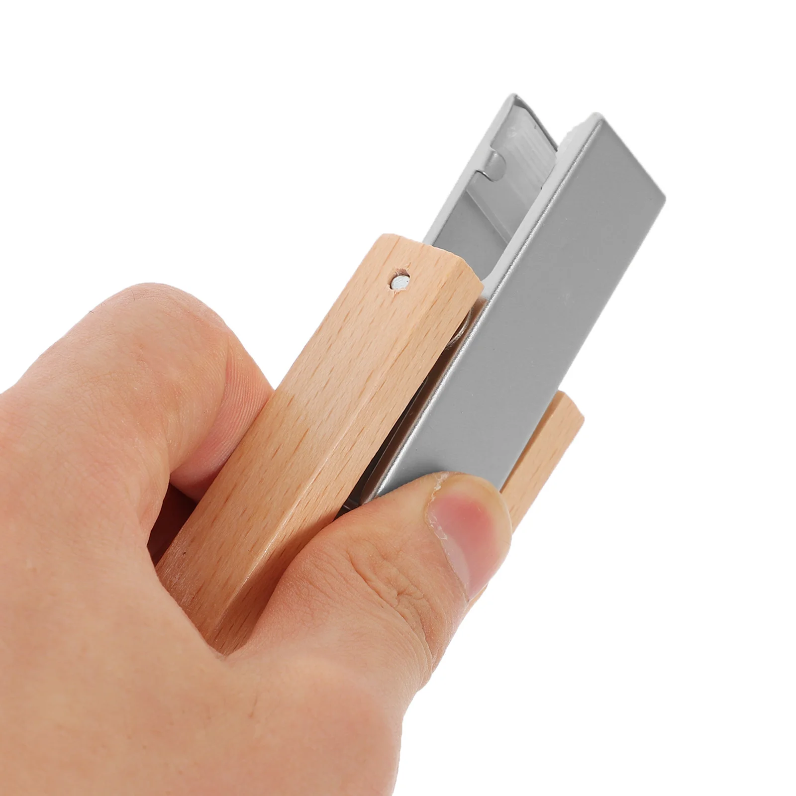 

Wooden Stainless Steel Clothes Hat Hanger Clip Multi-Use Hanging Organizer For Scarves Hats Boots Socks Closet Storage